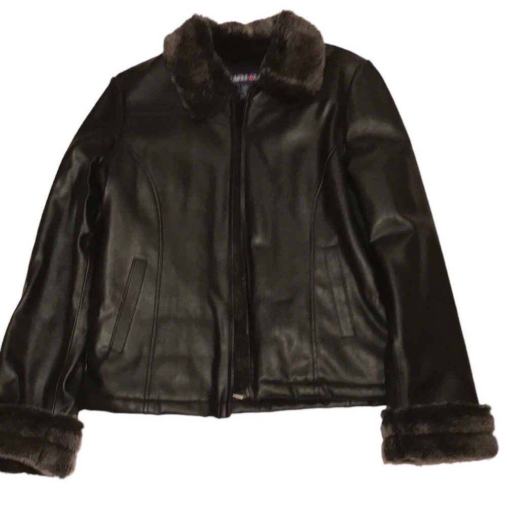 NWOT LIMITED TOO COAT JACKET BLACK FAUX FUR COZY XXL girls, fits women too